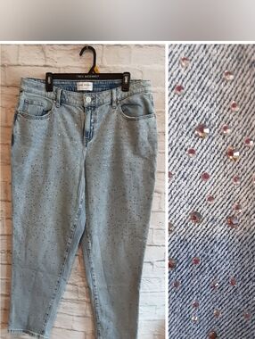 Lane Bryant Light Wash Rhinestone Jeans